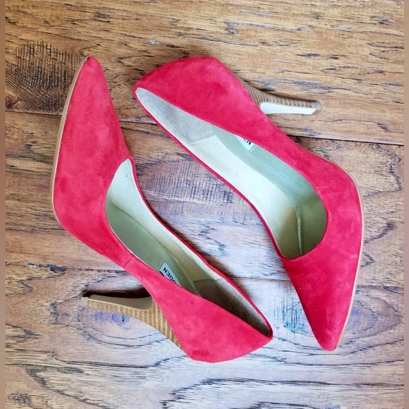 Steve Madden Leather Suede Heels - Picture 2 of 5